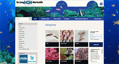 Desktop Screenshot of dejongmarinelife.nl